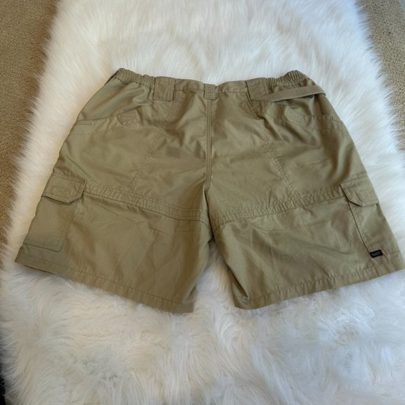 5.11 Tactical Shorts Cargo Utility Taclite Pro 9" Ripstop Tan Khaki Plus Size 18 - Picture 11 of 12